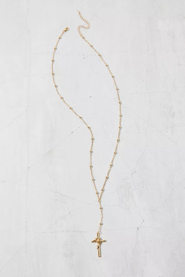 Catiana Cross Long Necklace