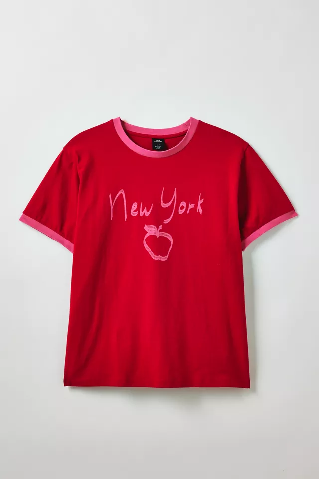New York Graphic Ringer Tee