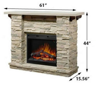Featherston Electric Fireplace Mantel Package - GDS28L8-1152LR