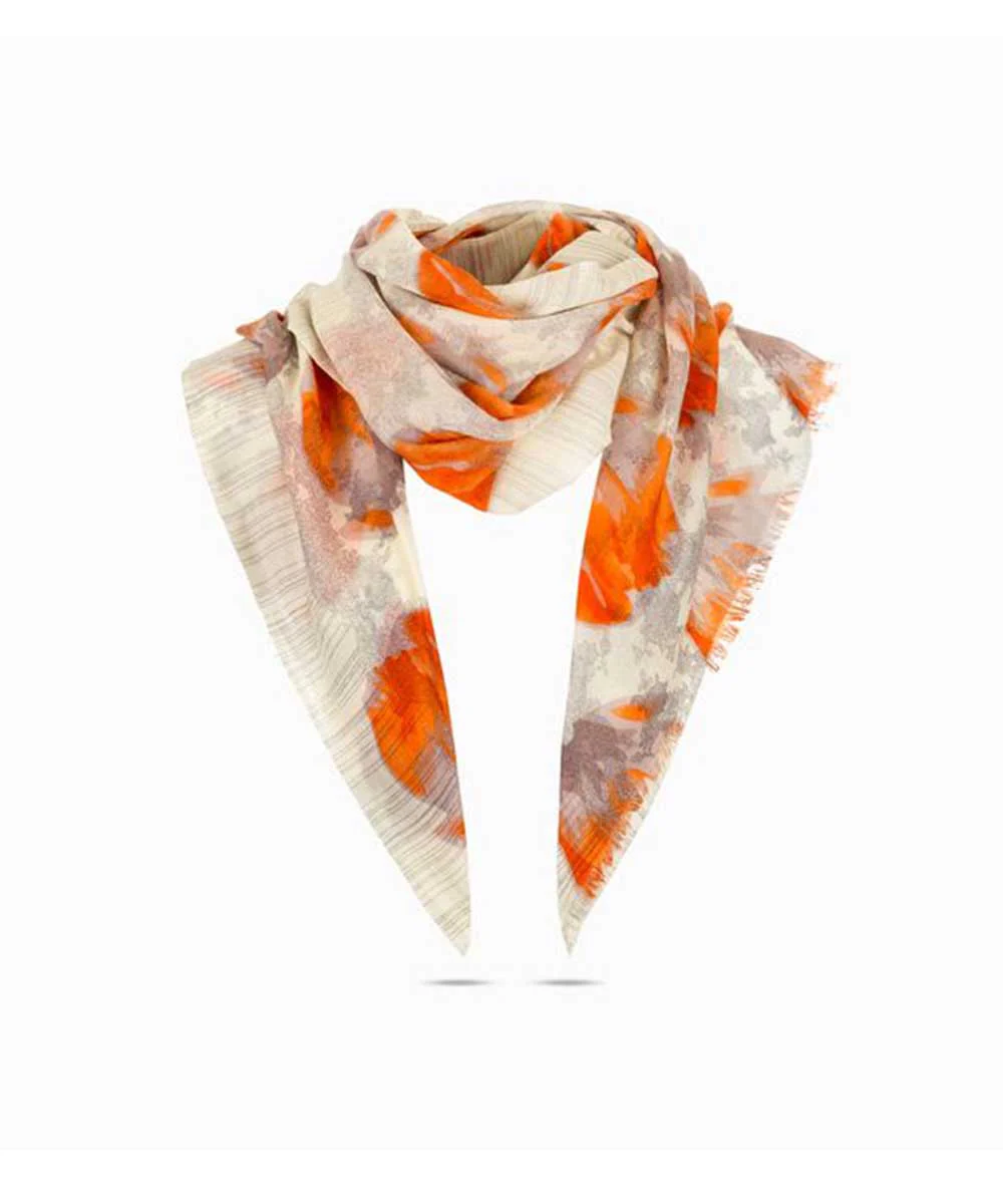 Merino Wool Print   Scarf