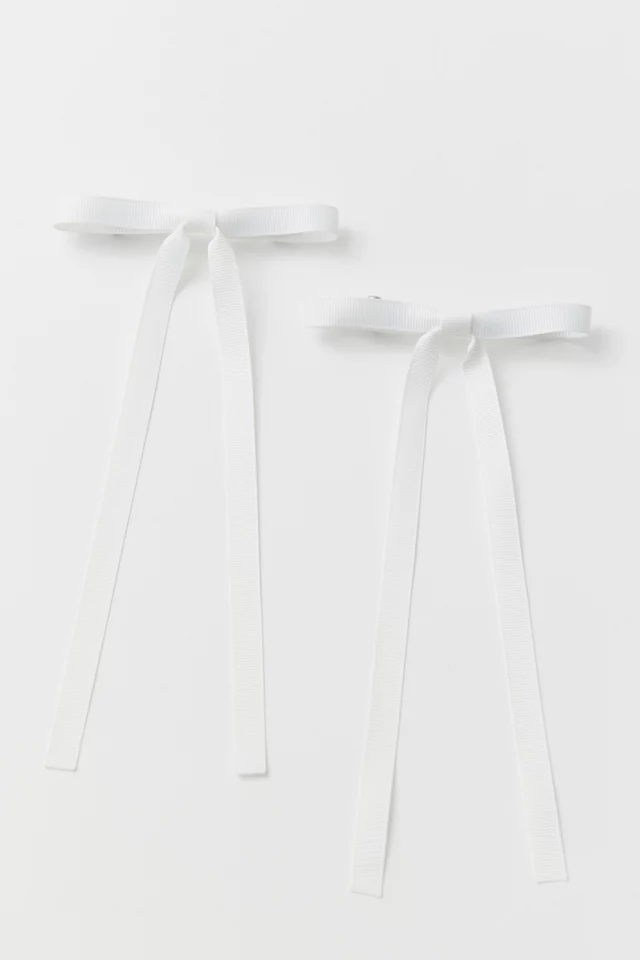 Ribbon Hair Bow Barrette Set