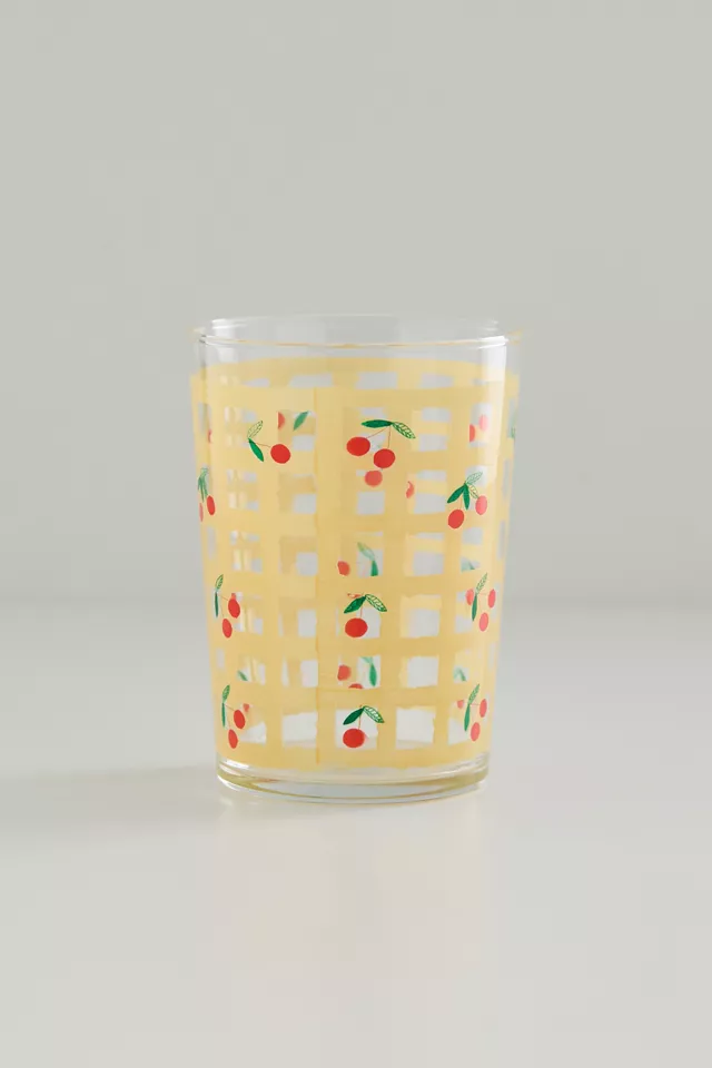 Checkered Juice Glass
