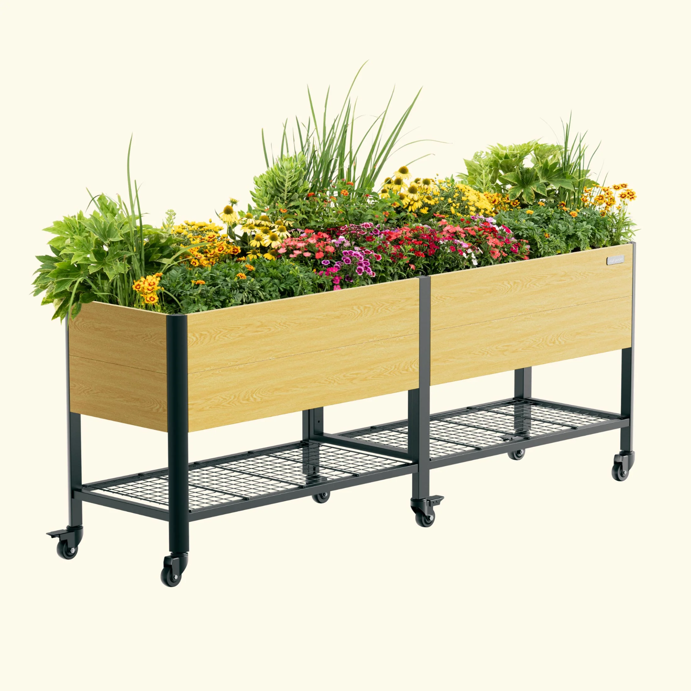 Woodgrain Elevated Garden Bed  2.0' x 8.0'