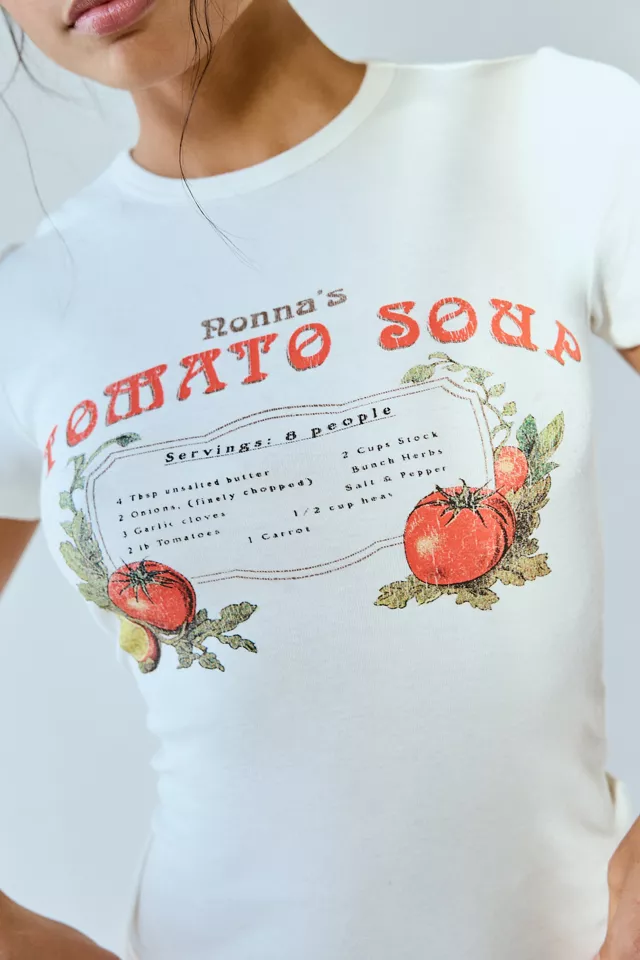 Nonna’s Tomato Soup Recipe Graphic Baby Tee