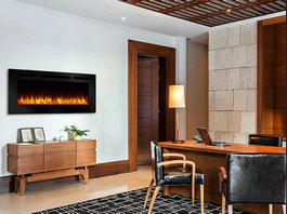 SimpliFire 60-in Allusion Wall Mount Electric Fireplace