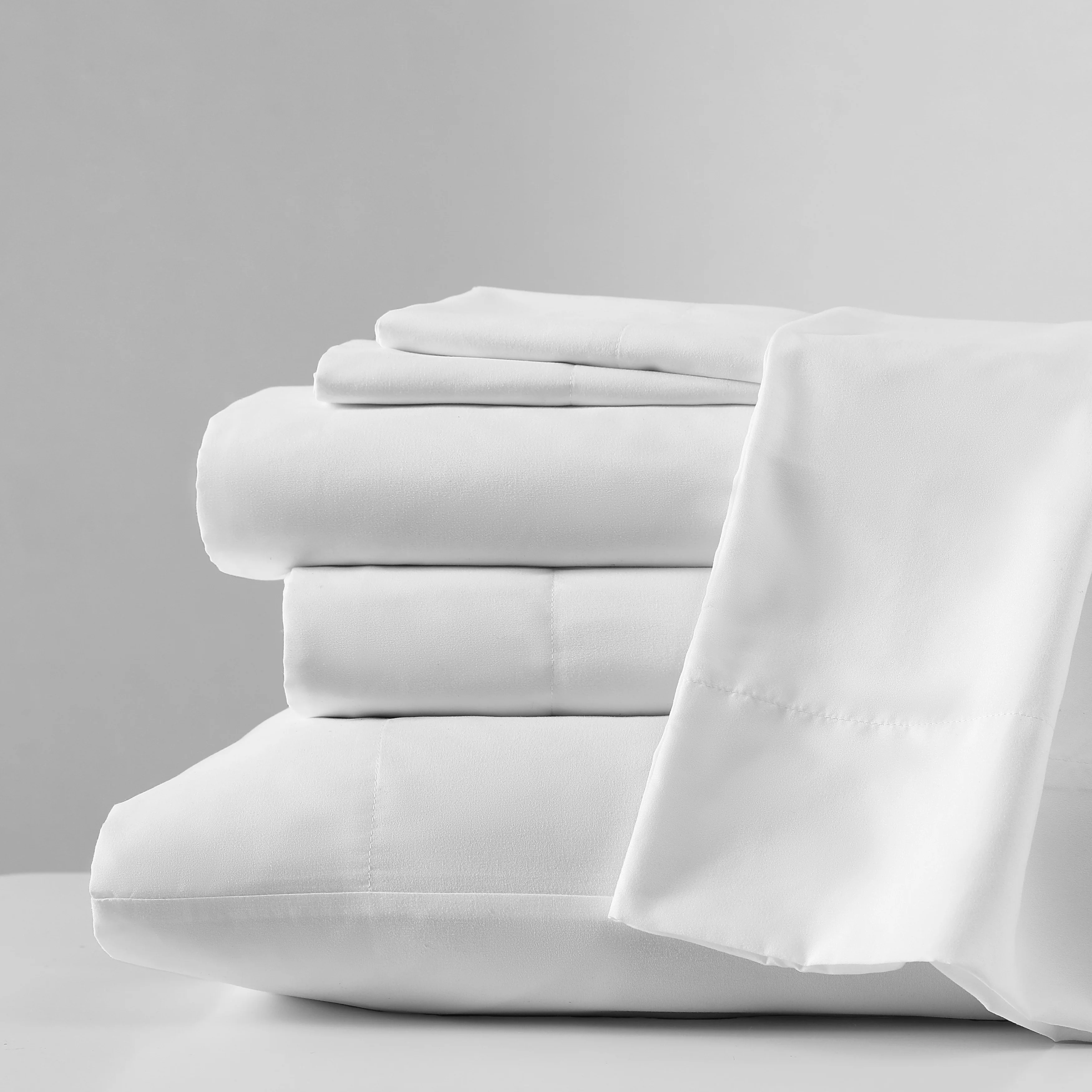 Kenneth Cole Solution Recyled Polyester Solid Bonus Sheet Set
