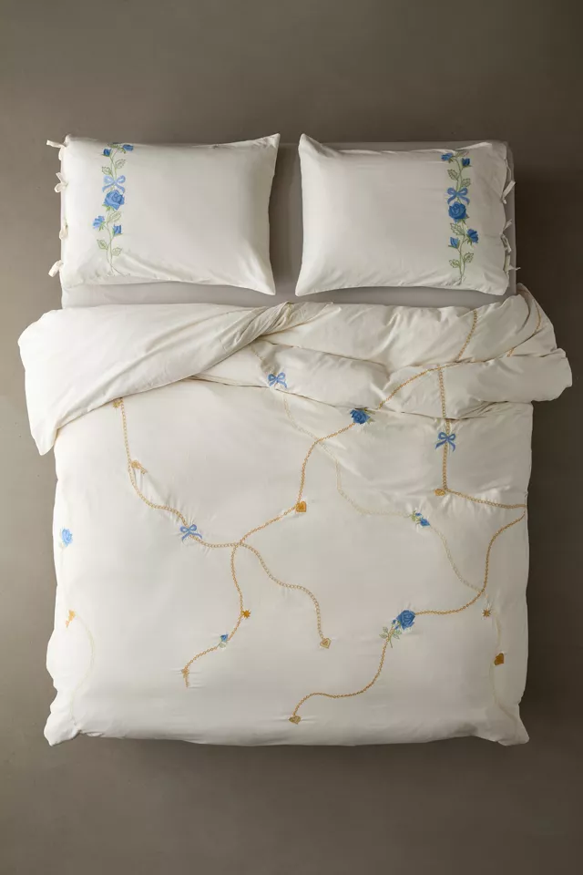 Locket Embroidered Duvet Cover