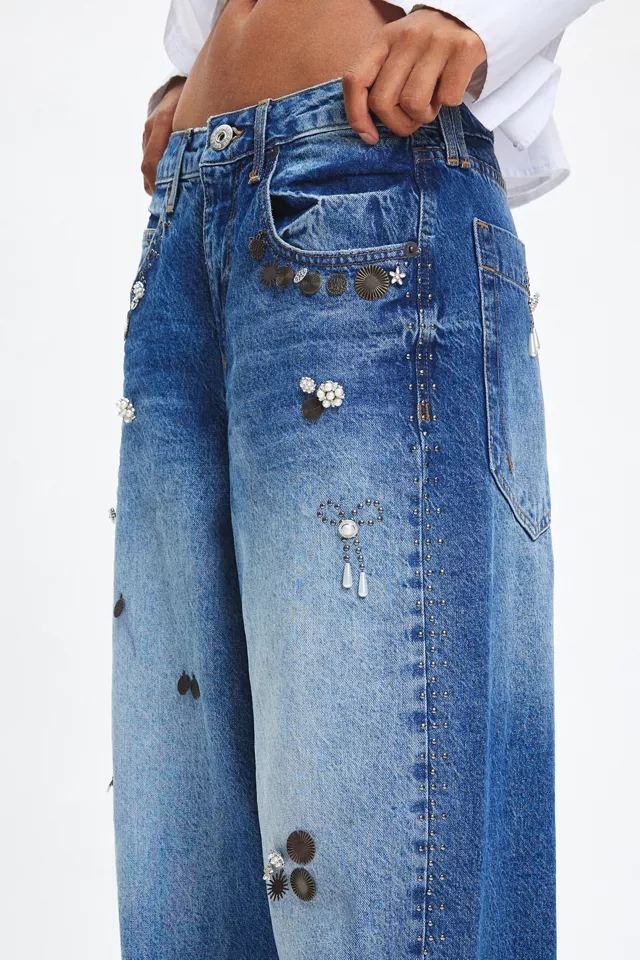 BDG Jaya Embellished Baggy Boyfriend Jean