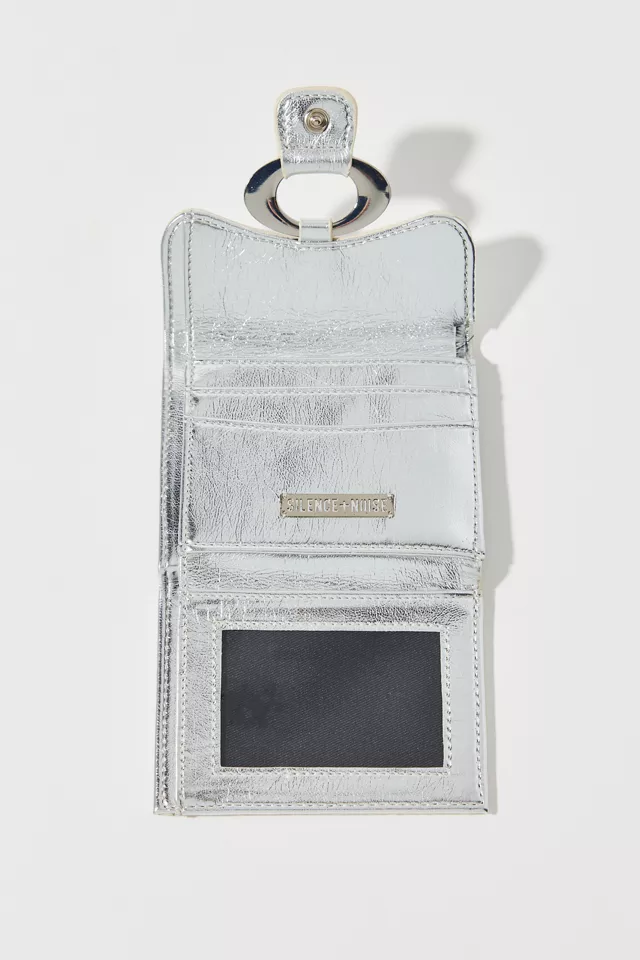 Silence + Noise Jenn Buckle Metallic Wallet