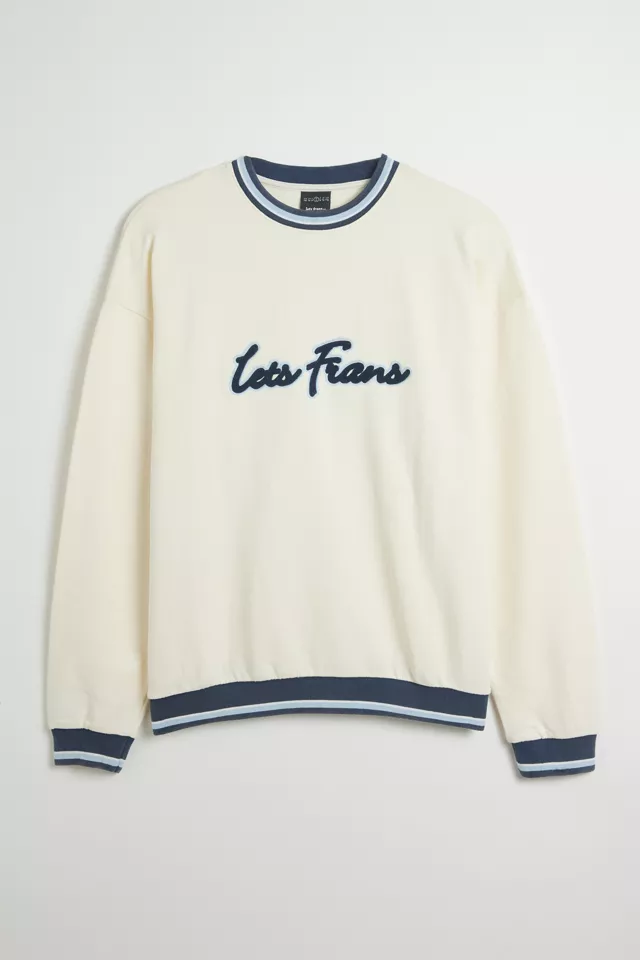 iets frans… Logo Script Tipped Crew Neck Sweatshirt