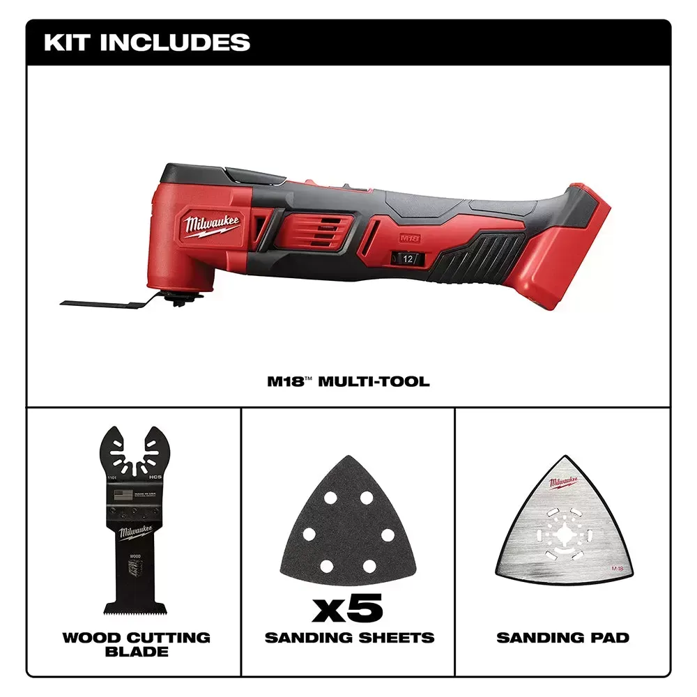 Milwaukee Pre-Sale 2626-20 M18 18V Multi-Tool w/ Adapter - Bare Tool