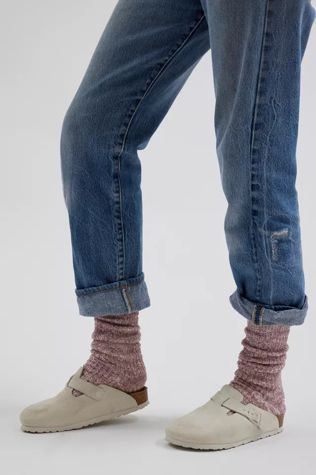Classic Marled Knit Scrunch Sock