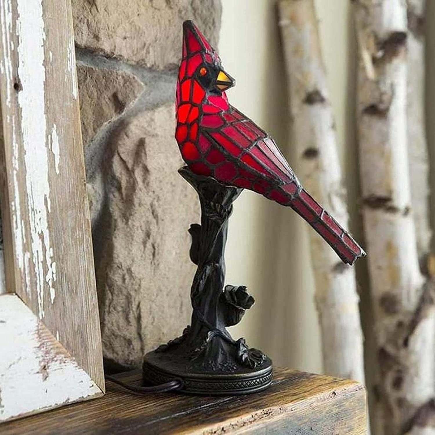 Last Day 70% OFF - 馃巵Cardinal Bird Lighted Art Novelty Lamp馃巵