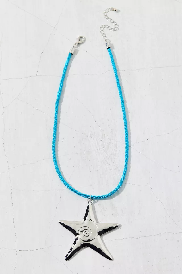 Mare Star Pendant Corded Necklace