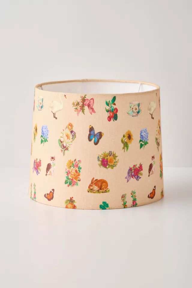 Vicki Collage Print Drum Lamp Shade