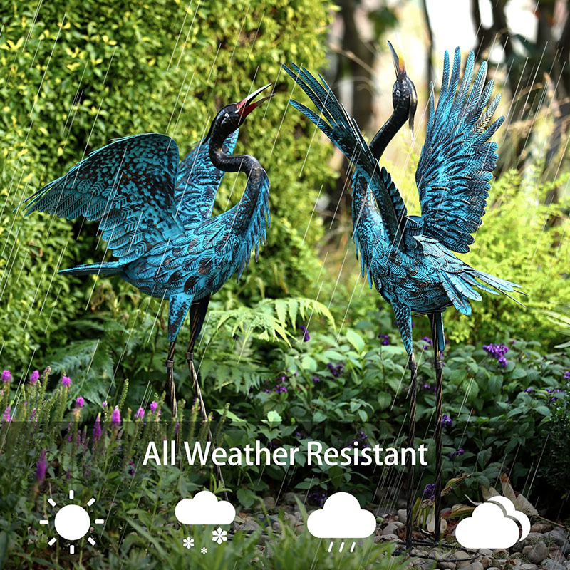 徴Save 75% off ｦｩGarden Crane Sculptures and Statues
