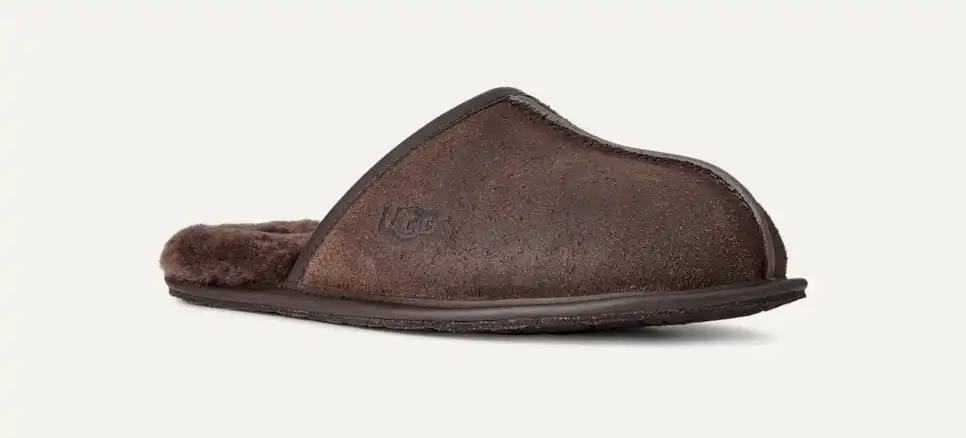 Men's Scuff Leather Distressed Slipper