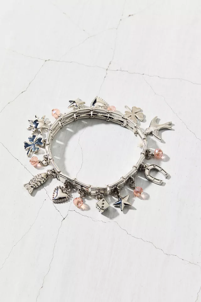 Linked Stretch Charm Bracelet