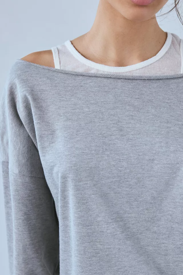 Out From Under Finley Oversized Off-The-Shoulder Pullover Sweatshirt