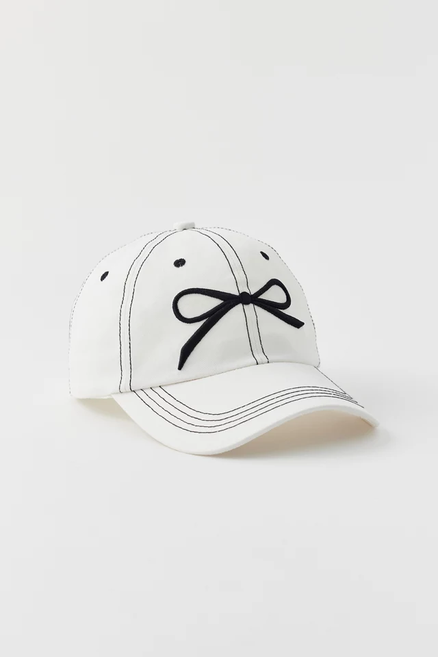 Stitched Bow Baseball Hat