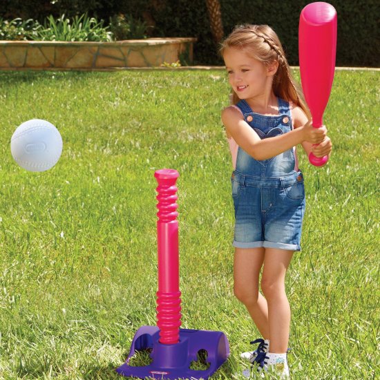 TotSports&trade; T-Ball Set - Purple and Pink
