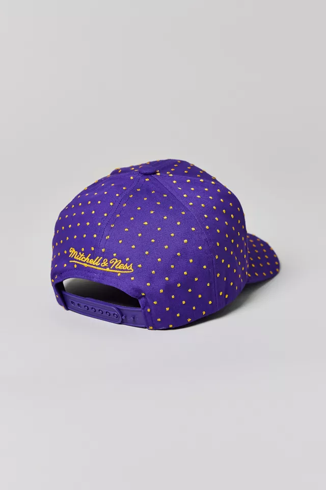 Mitchell & Ness NBA Los Angeles Lakers Polka Dot Pro Snapback Hat