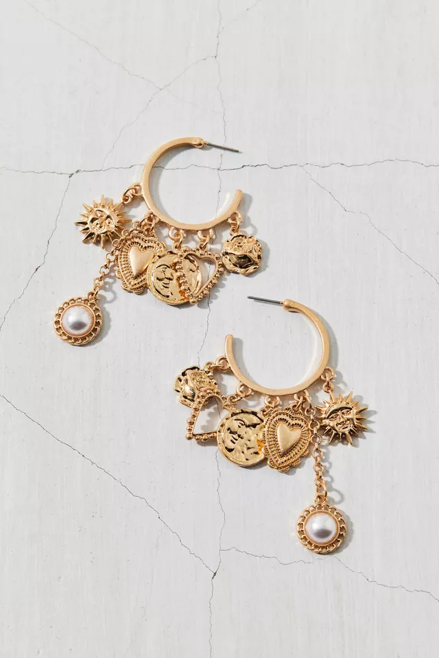 Clara Charms Statement Hoop Earring