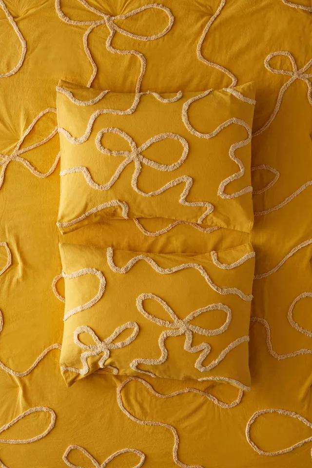 Wild Bows Tufted Cotton Sham Set