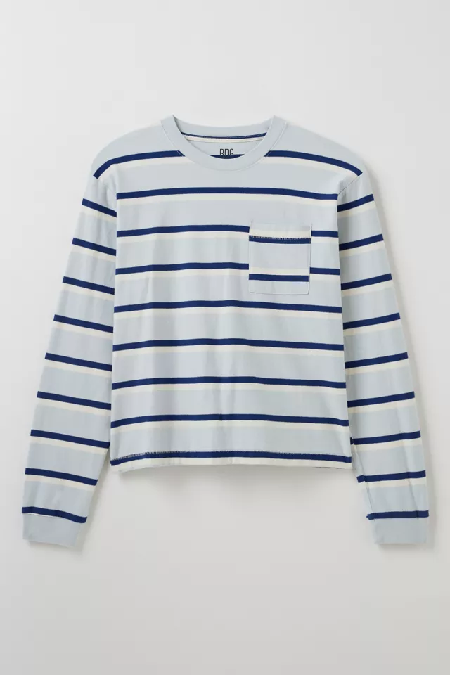 BDG Bonfire Stripe Cropped Long Sleeve Tee