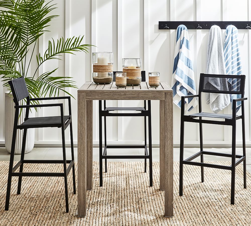 Fiji Metal & Mesh Outdoor Barstool