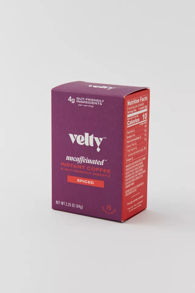 Velty Uncaffeinated Instant Coffee 8-Pack
