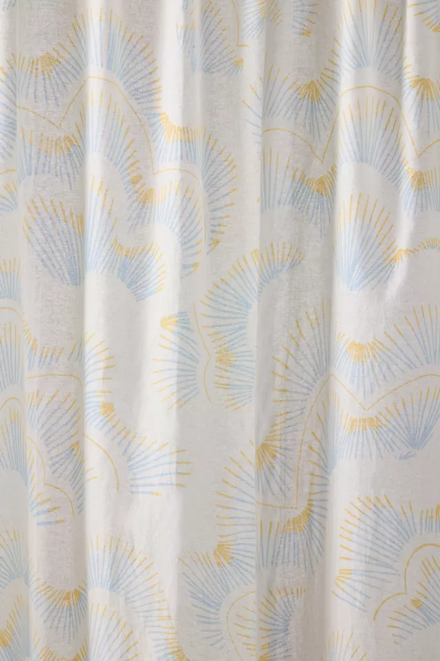 Dreamscape Abstract Floral Patterned Shower Curtain