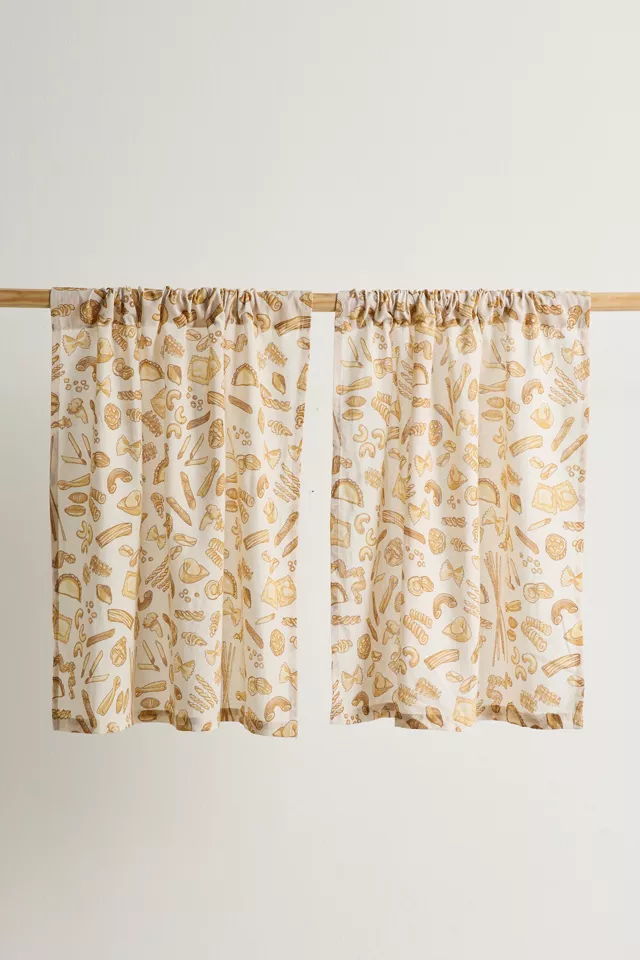 Food Icon Café Curtain Set