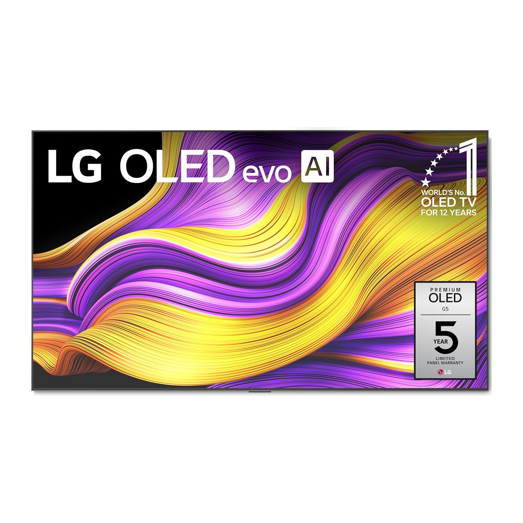 LG 77-Inch Class OLED evo AI 4K G5 Series Smart TV w/Dolby Atmos, Dolby Vision, HDR10, AI Super Upscaling 4K, Filmmaker Mode, Wow Orchestra, Alexa Built-in (OLED77G5WUA, 2025)