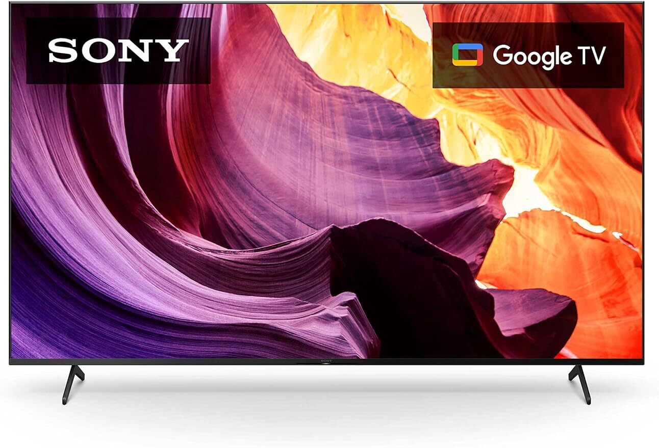 85 Inch 4K Ultra HD TV X80K Series: LED Smart Google TV with Dolby Vision HDR KD85X80K- Latest Model, Black
