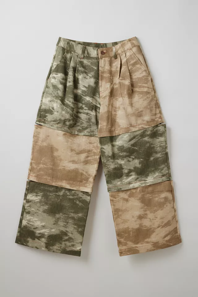 FRIED RICE Blocked Camo Baggy Pant
