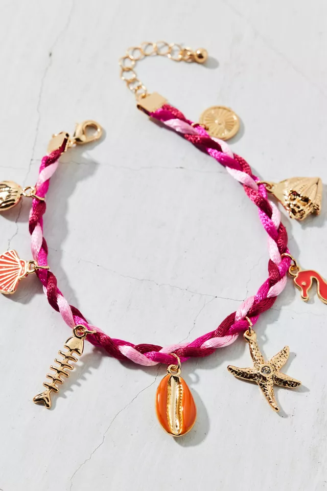 Amalfi Braided Shell Charm Bracelet
