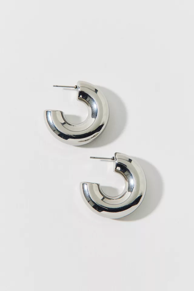 Stainless Steel Mega Chubby Hoop Earring