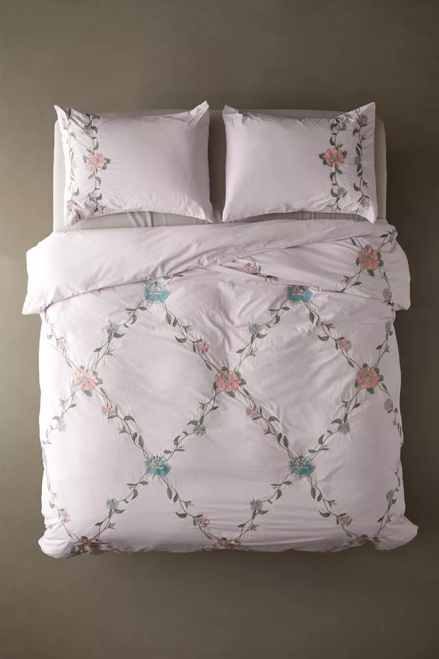 Secret Garden Embroidered Duvet Cover