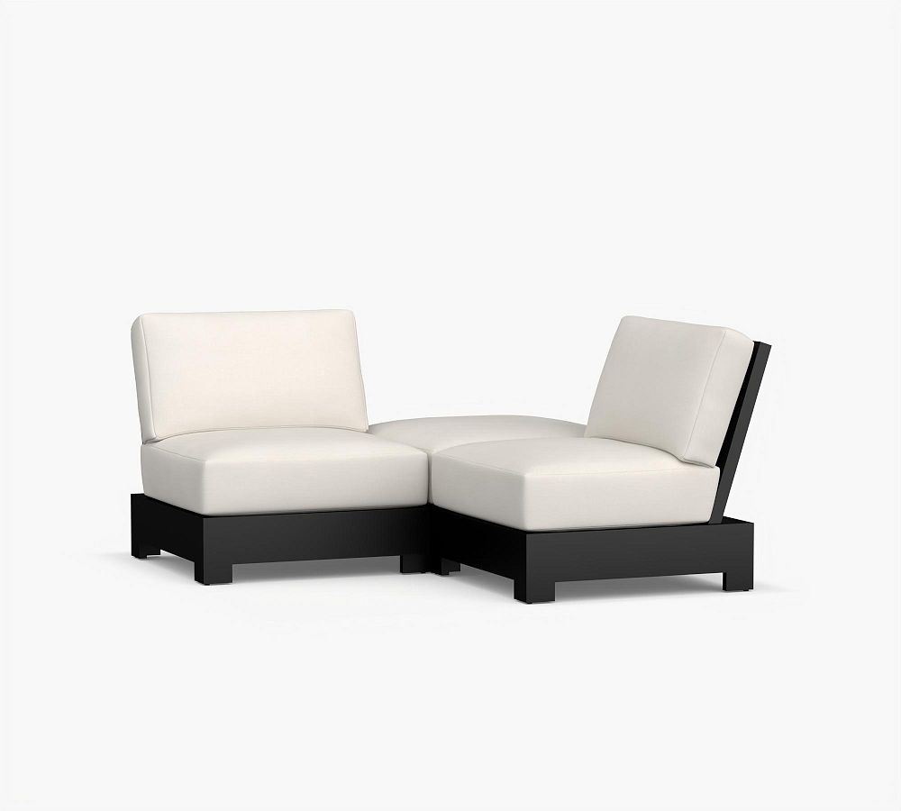 Malibu Metal Platform 3-Piece Outdoor Sectional (56")