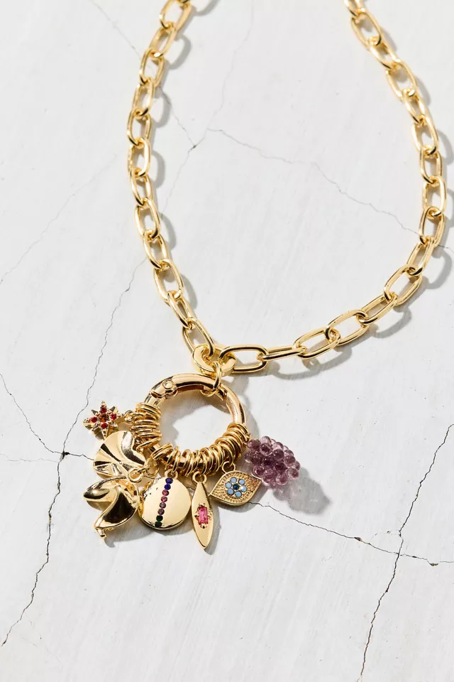Charlie Clustered Charm Necklace