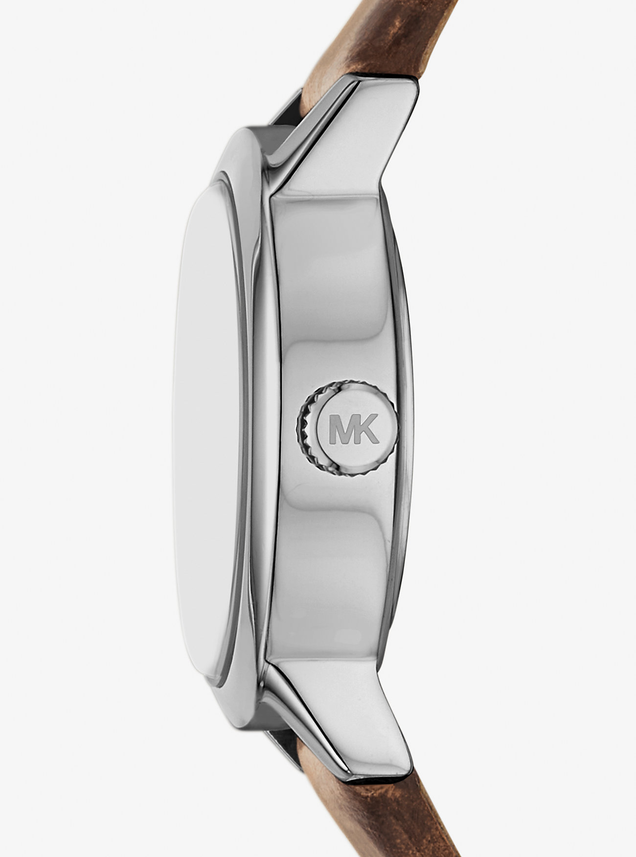 Limited-Edition Petite Maude Silver-Tone and Crocodile Embossed Leather Watch
