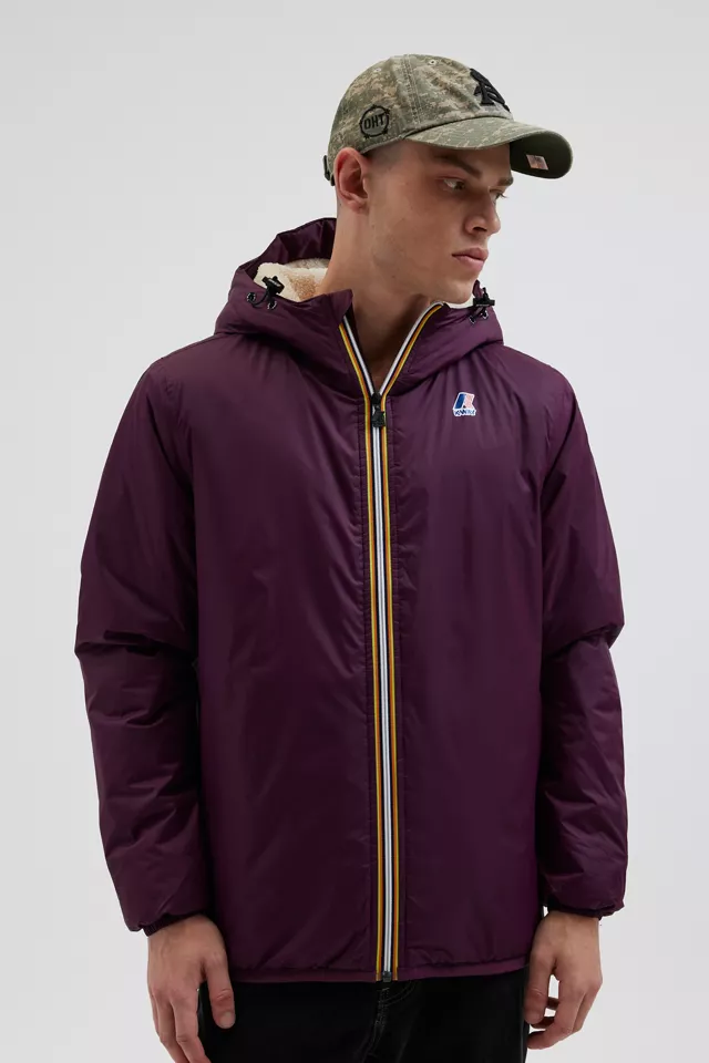 K-Way Claude Orsetto Fleece Lined Windbreaker Jacket