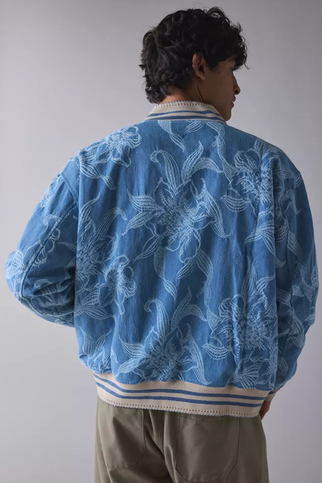 Mouty Floral Denim Bomber Jacket