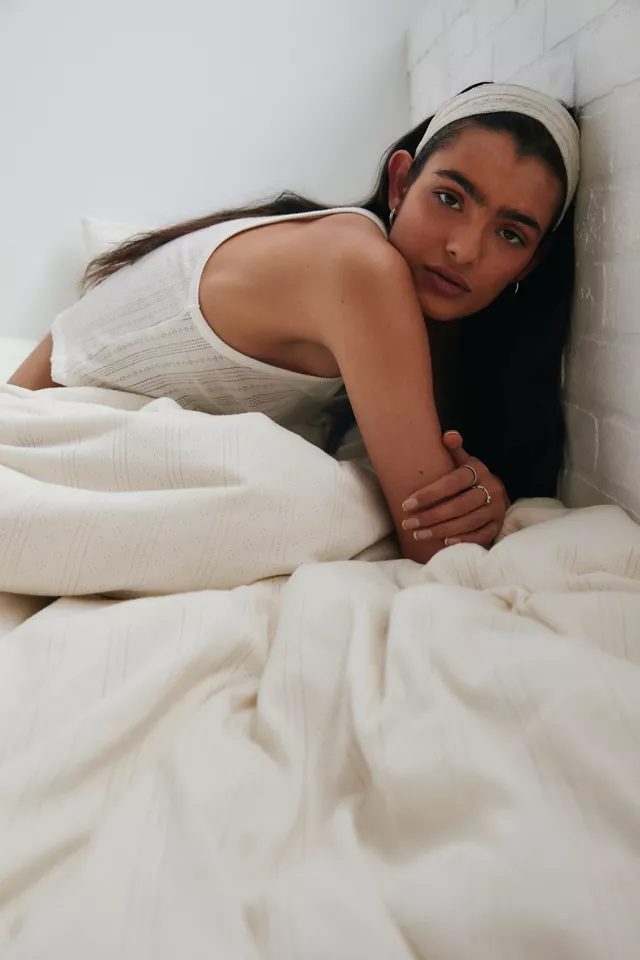 Pointelle Jersey Duvet Cover