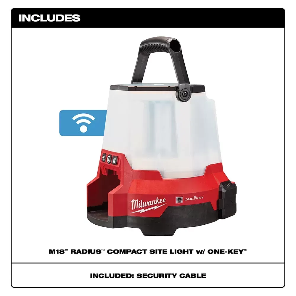 Milwaukee 2146-20 M18 18V RADIUS LED Cordless One Key Site Light - Bare Tool