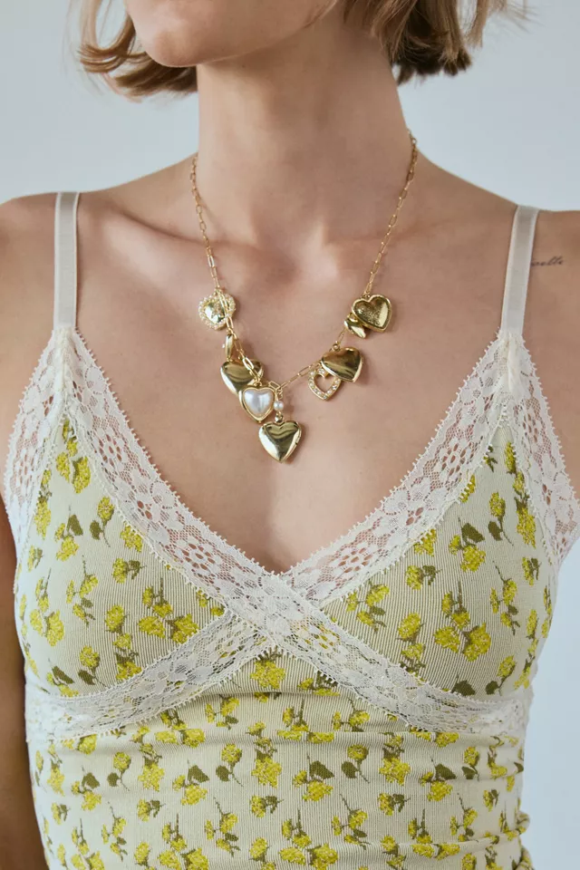 Out From Under Bettie Ditsy Floral Lace Trim Cami