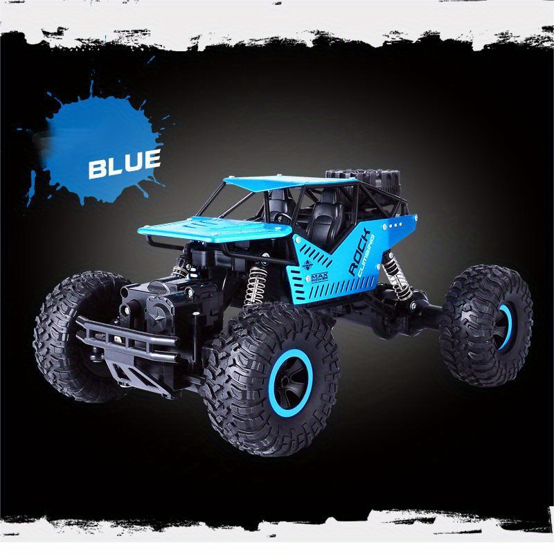 Oversized Alloy Remote Control Car Off-road Vehicle Charging Four-wheel Drive High-speed Big Foot Climbing Racing Boy Kids Toys