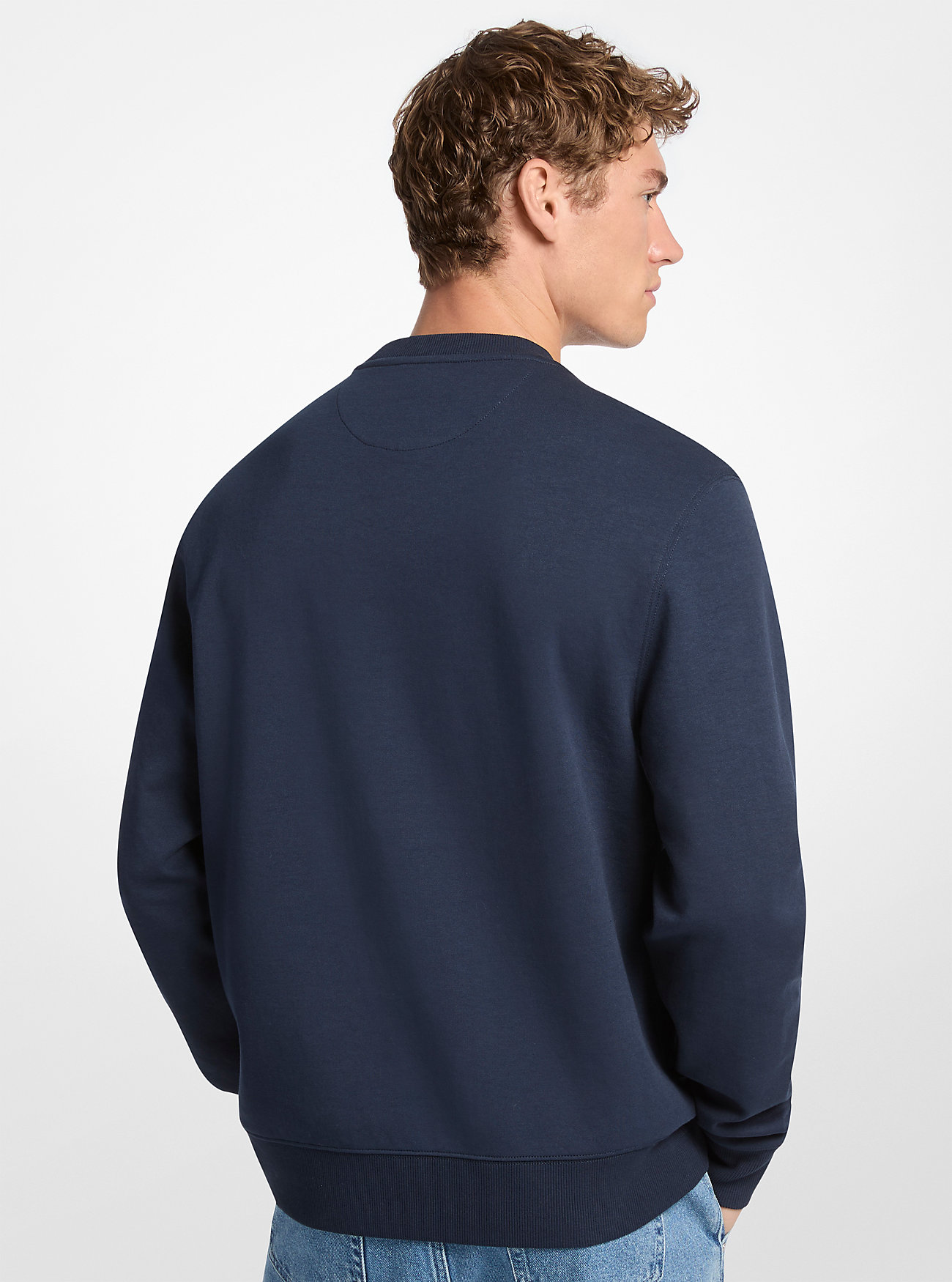 Graphic Logo Cotton Blend Crewneck Sweatshirt