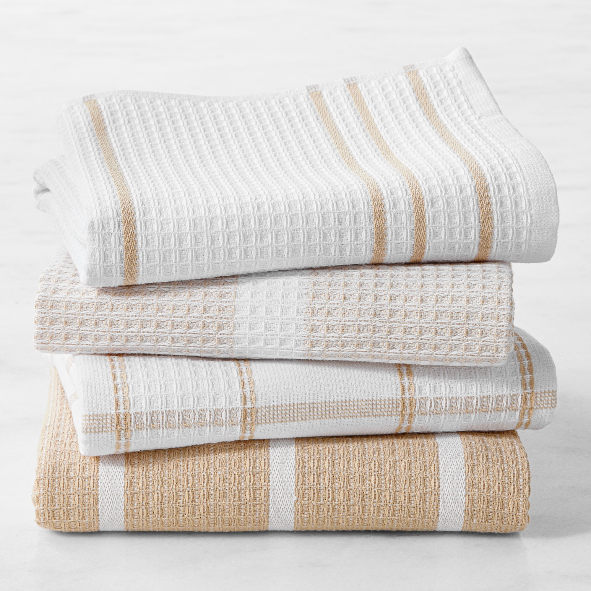 Super Absorbent Waffle Weave Towels, Set of 4